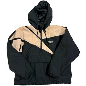 Vintage Reebok Colorblock Windbreaker Green/White Size M Unisex Adult